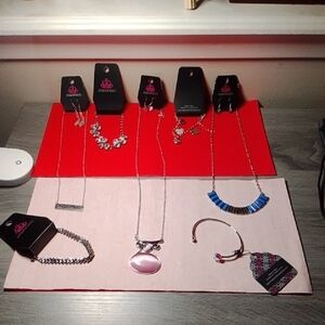 Paparazzi Silver and Blue Necklace Collection